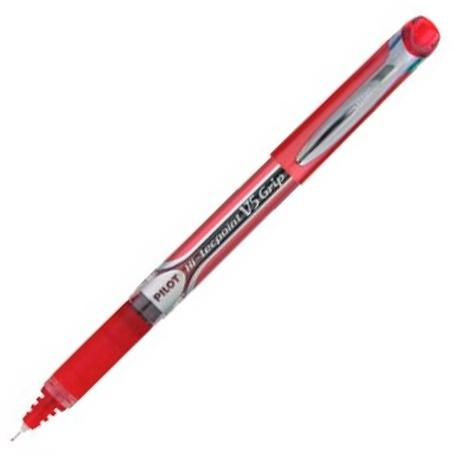 Pilot Roller Tinta Líquida V-5 Grip Hi-Tecpoint Rojo