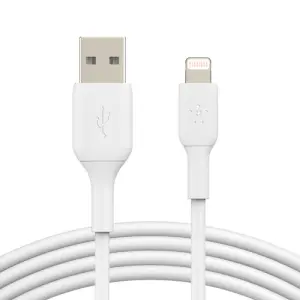 CABLE USB-A A LIGHTNING 1M BELKIN CAA001BT1MWH BOOST CHARGE COLOR BLANCO