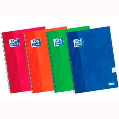 Oxford Cuaderno Espiral Classic White&Erase 80H 4º 90gr 4x4 Tapa Extradura