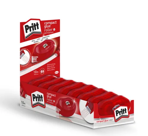 Pritt Roller Adhesivo Permanente 8,4Mmx10M Expositor -8U-