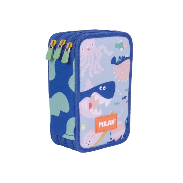 Milan Plumier 3 Pisos Con Contenido Serie Especial Blue Odyssey