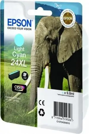 Epson Tinta Cian Claro Claria Photo HD Ink 24XL para Expression Photo XP-950