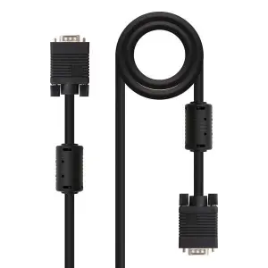 Nanocable Cable SVGA HDB15 Macho a HDB15 Macho 15m Color Negro
