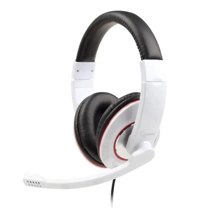 Gembird MHS-001-GW Auriculares Alámbricos Diadema para Llamadas y Música Blanco