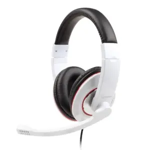 Gembird MHS-001-GW Auriculares Alámbricos Diadema para Llamadas y Música Blanco