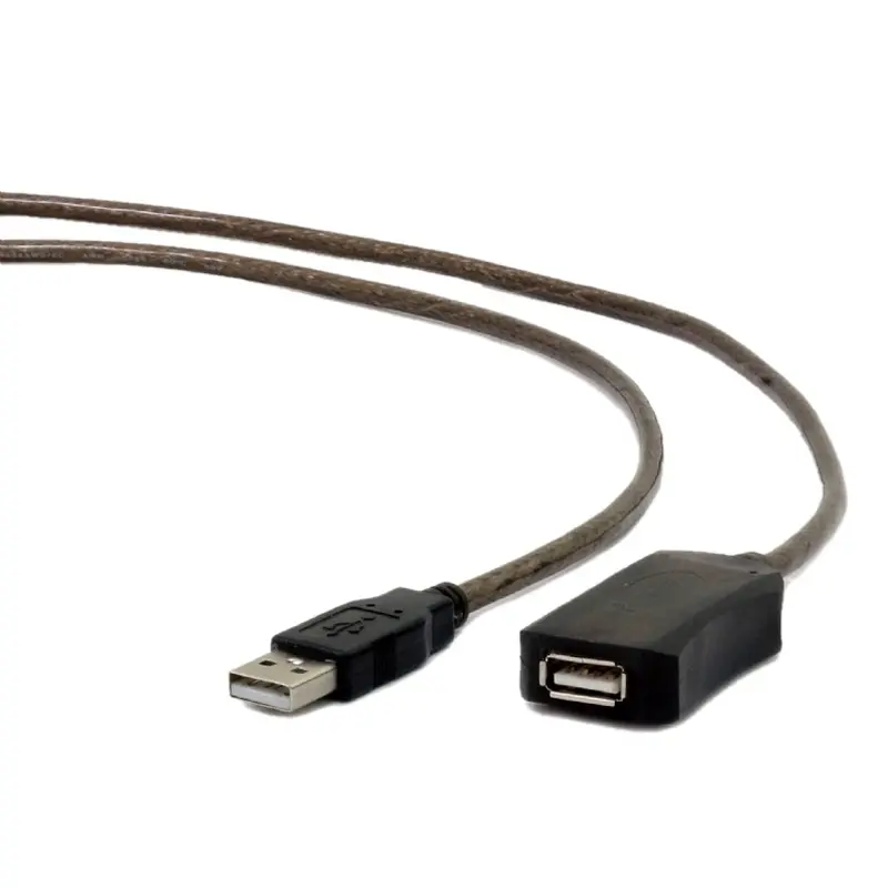 Gembird Cable USB 2.0 A/A M/F 10m Negro