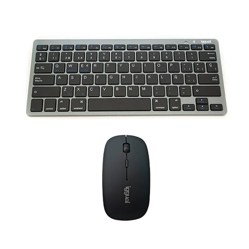 Iggual Kit Bundle Teclado + Ratón Bluetooth