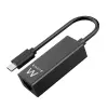 Ewent Adaptador de Red RJ45 a USB-C Gigabit 10/100/1000Mbps 15cm Negro
