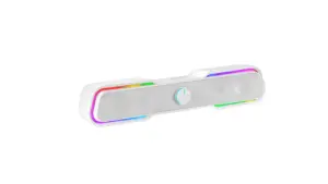 Mars Gaming Barra De Sonido Bluetooth MSBX White 10W RMS Iluminación RGB