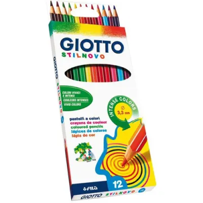 Giotto Lápices De Colores Stilnovo C/Surtidos Intensos Estuche 12 Ud