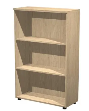 Artexport Estantería Media Presto Abierta 2 Estantes 22mm Regulables con Trasera Roble