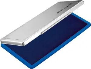 Pelikan Tampon Pelikan N.1 9x16cm - Ideal para Sellos de Tamaño Pequeño - Tinta de Alta Calidad - Facil de Recargar - Color Azul