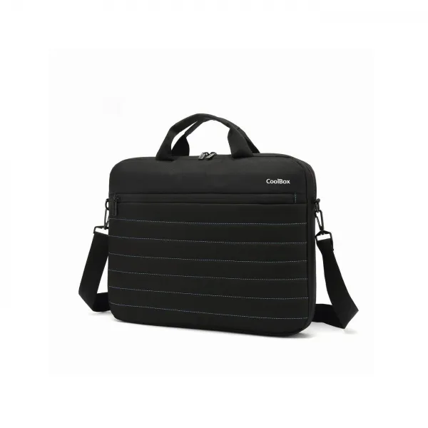 Coolbox Bag15-1N Maletin Para Portatil 15.6" - Acolchado Interior - 2 Compartimentos Y Bolsillo Exterior - Color Negro