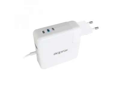 Cargador De Pared Especifico Para Apple Approx 45/60/85W Type L Conexion Adicional Usb 5V 2.1A