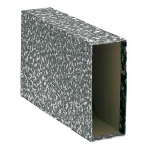 Dohe Funda Archivador Archinovo Cuarto Apaisado Lomo Ancho Cartón Forrado Negro Jaspeado