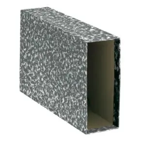 DOHE FUNDA ARCHIVADOR ARCHINOVO CUARTO APAISADO LOMO ANCHO CARTÓN FORRADO NEGRO JASPEADO
