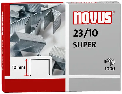 Novus Grapas 23/10 Super Para Grapadoras De Gruesos Caja 1000 Ud