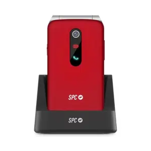 SPC Stella 3 Teléfono Móvil Para Mayores con Tapa, Botón SOS, USB-C, Color Rojo