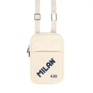 Milan Bolso Pequeño Bandolera 19x2.3x12.8cm Cierre Cremallera Color Beige