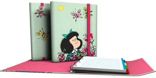 Grafoplás Carpeplús Anillas 4D25Mm Recambio 100H 5X5 Ma3.Forrado Mafalda Primavera