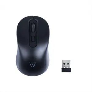 Ewent EW3218 Ratón Inalámbrico USB 1600dpi 4 Botones Uso Ambidiestro Negro