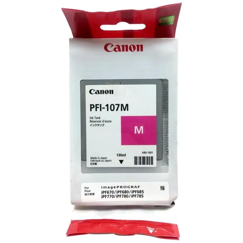 Canon PFI107 Magenta Cartucho de Tinta Original PFI107M/6707B001