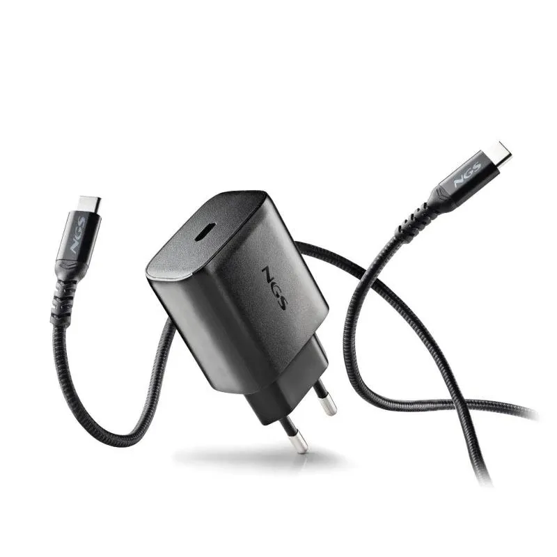 NGS Cargador USB-C 45W GaN con Cable de Carga Incluido
