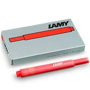 Lamy Cartucho T10 Rojo Recambio para Pluma Tinta - Caja de 5 Unidades