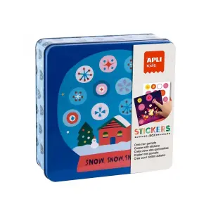 Apli Juego de Gomets Navidad - 8 Hojas de Gomets y 8 Láminas para Rellenar