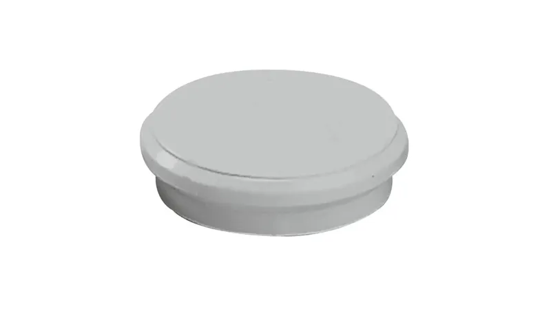 Dahle 95524 Pack De 10 Imanes Para Pizarra Blanca - Diametro De 24Mm - Color Gris