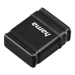 Hama Smartly Pendrive USB 2.0 16GB - 10Mb/s - Negro - 21x15x6.5mm