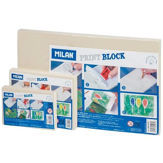 Milan Plancha De Grabado Print Block Grande 15X30X0,9 Cm