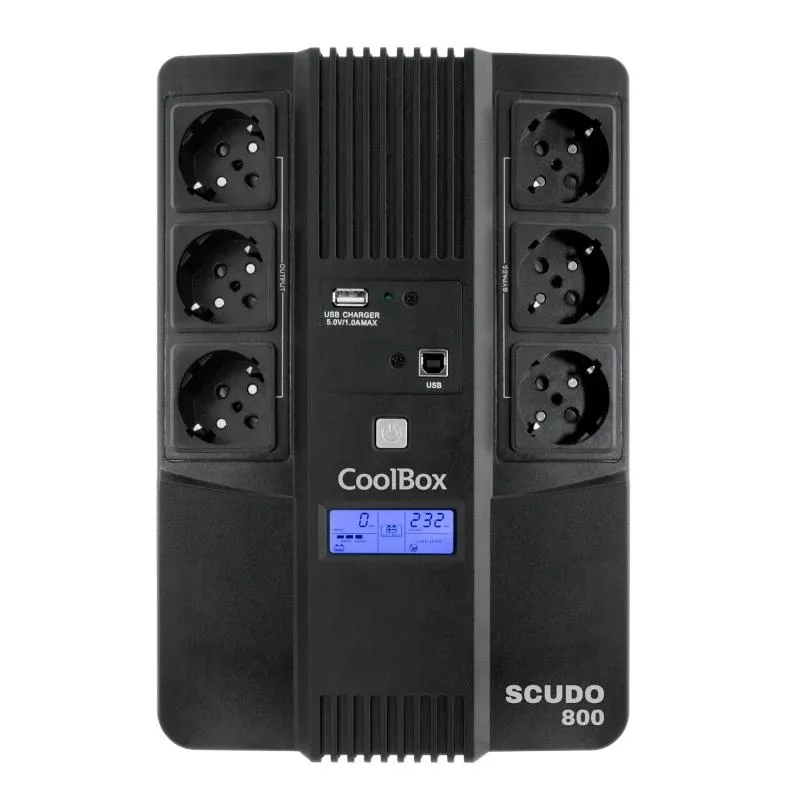 Coolbox Sai Scudo3 800Va/480W Con Pantalla  Lcd