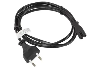 Lanberg C7 Acoplador CEE7/16 Cable De Transmisión Negro 1,8 M