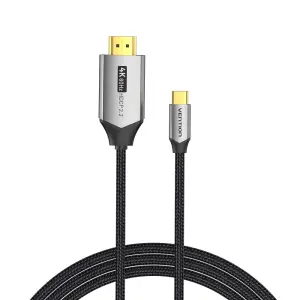 Vention Cable USB-C a HDMI 4K 60Hz - Plug & Play - Conectores Chapados en Oro - Negro