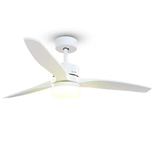 Grunkel Ventilador De Techo Con Luz 24W 6 Velocidades Y Temporizador Blanco