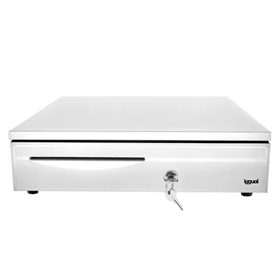 iggual Cajón portamonedas IRON-30W 42cm 5+5 blanco