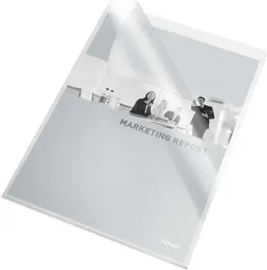 Esselte 30Q Dossiers Uñero 100 Unidades Folio PVC Flexible 140 Micras Transparente