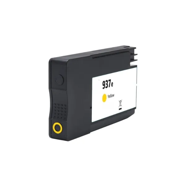 Generico HP 937e XL Amarillo Cartucho de Tinta Pigmentada - Reemplaza 4S6W8NE/4S6W4NE (Chip reforzado contra actualizaciones)