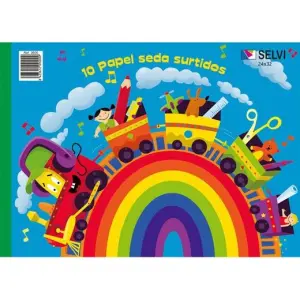 Selvi Bloc De Manualidades Papel Seda 10 Colores Surtidos 32X24cm