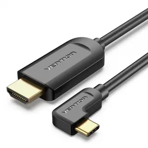 Vention Cable USB-C a HDMI 2.0 Macho Angulo Recto 1.5m Negro