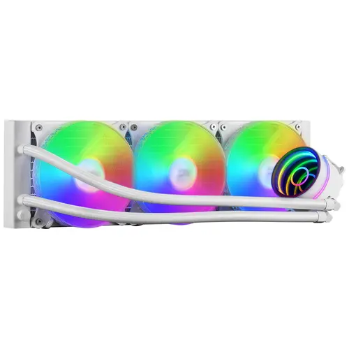 Sistema De Refrigerancion Liquida Mars Gaming Ml-One360 White 3X(12X12) Iluminacion Frgb Tpd 550W Para Procesadores Intel Y Amd