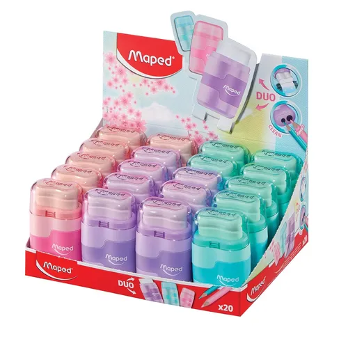 Maped Afilalápices Manual 2 Agujeros Surtidos Pastel