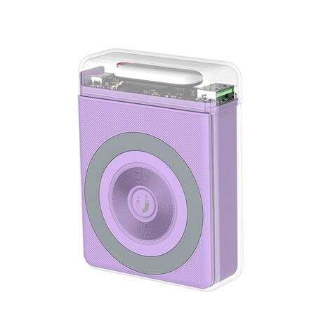 Xo Powerbank 10000Mah - Salidas Tipo C 20W, Usb 22.5W, Carga Inalambrica 15W - Entradas Tipo C 18W - Facil De Transportar - Carga Rapida - Resistente - Estabilidad Y Proteccion - Color Morado