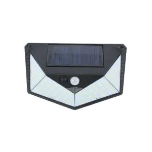 Elbat Aplique Solar 3 Caras - 250LM - Luz Fria 6500K - Sensor Movimiento - Bateria 1200mAh