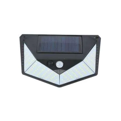 Elbat Aplique Solar 3 Caras 250LM Luz Fría 6500K Sensor de Movimiento Batería 1200mAh