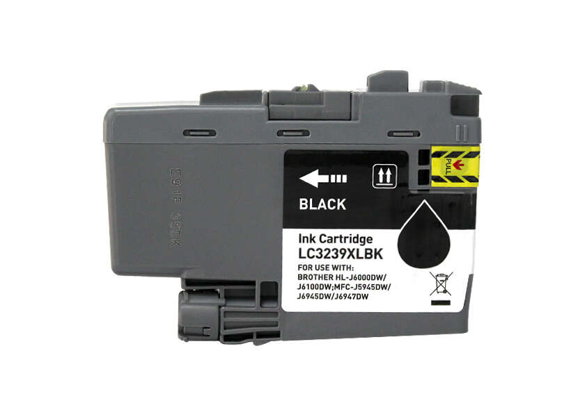 Brother Lc3239Xl Negro Cartucho De Tinta Pigmentada Generico - Reemplaza Lc3239Xlbk