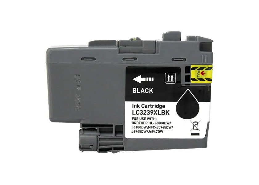 Brother Lc3239Xl Negro Cartucho De Tinta Pigmentada Generico - Reemplaza Lc3239Xlbk