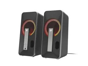 Genesis Hellium 100BT Altavoces 2.0 10W USB Bluetooth Minijack RGB Negro