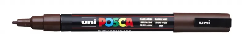 Posca Marcador PC-3M Punta Cónica 0,9 - 1,3 mm Marrón Oscuro